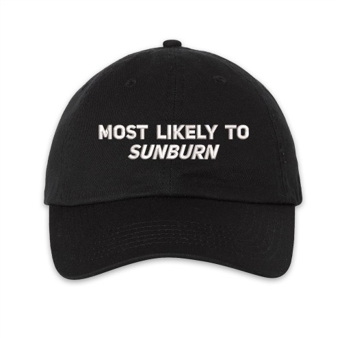 Most likely to sunburn